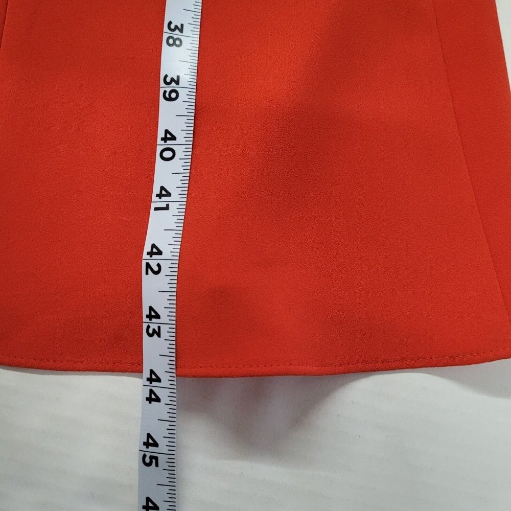 Diane Von Furstenberg Rose Scorn Dress Womens 4 Spicy Orange Cut Out Bow Back - Picture 14 of 16